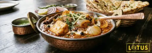 Paneer Kadhai Do Pyaza Kohlapuri — Lotus Patna